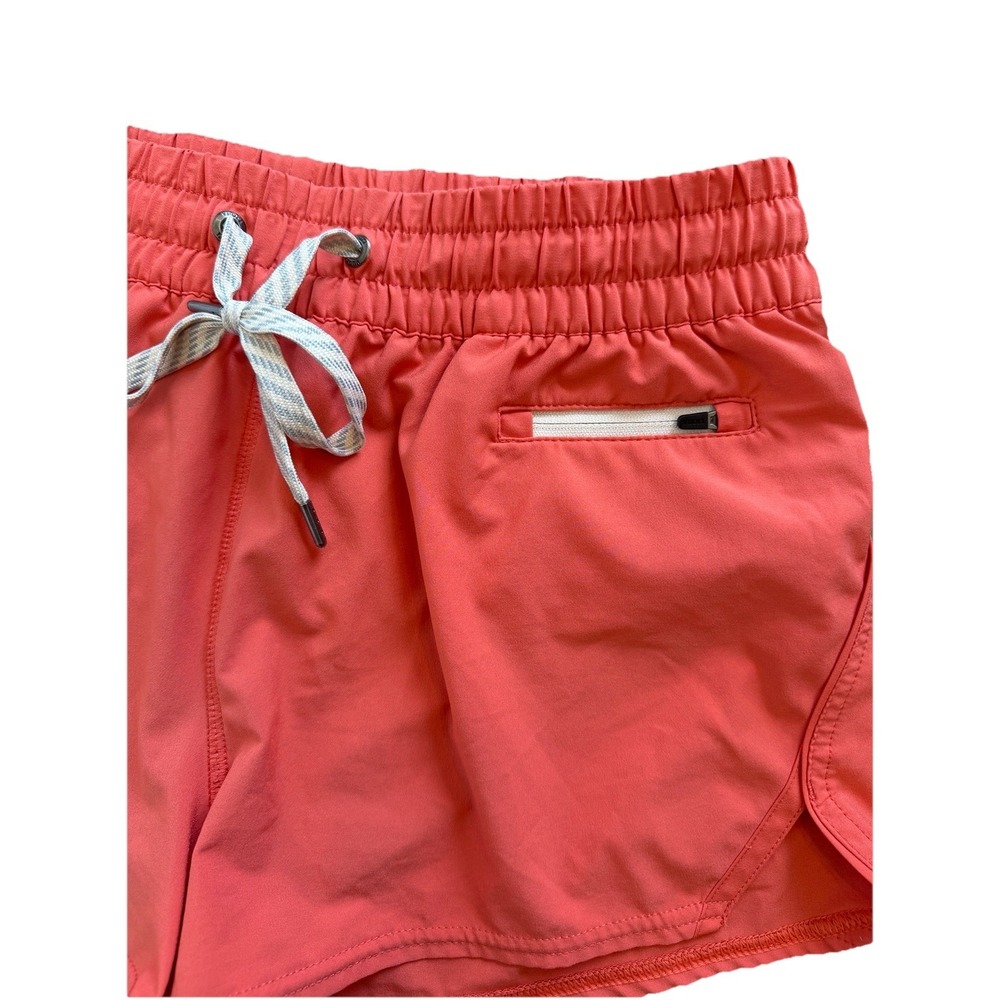Vuori Womens Clementine Orange Grapefruit Running Workout Lined Shorts Sz M - Picture 3 of 6